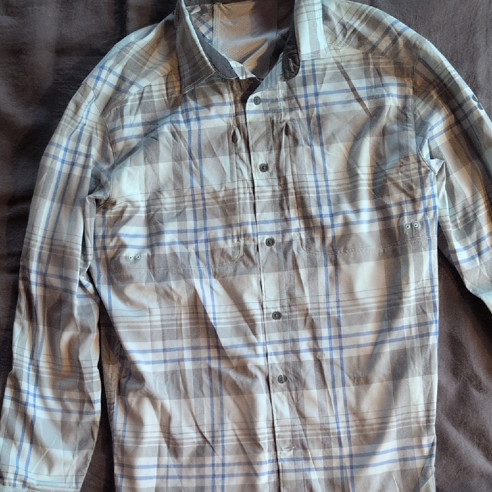 Plaid Button-Up Shirt